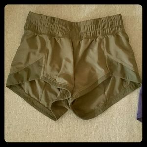 Lululemon Army Green Shorts